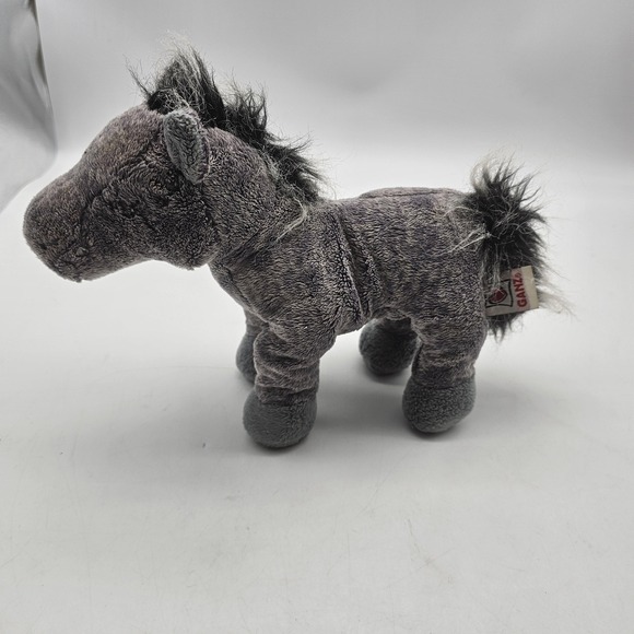 GANZ Other - GANZ Webkinz Gray‎ Horse Plush Stuffed Animal Toy Small Black Mane Hooves